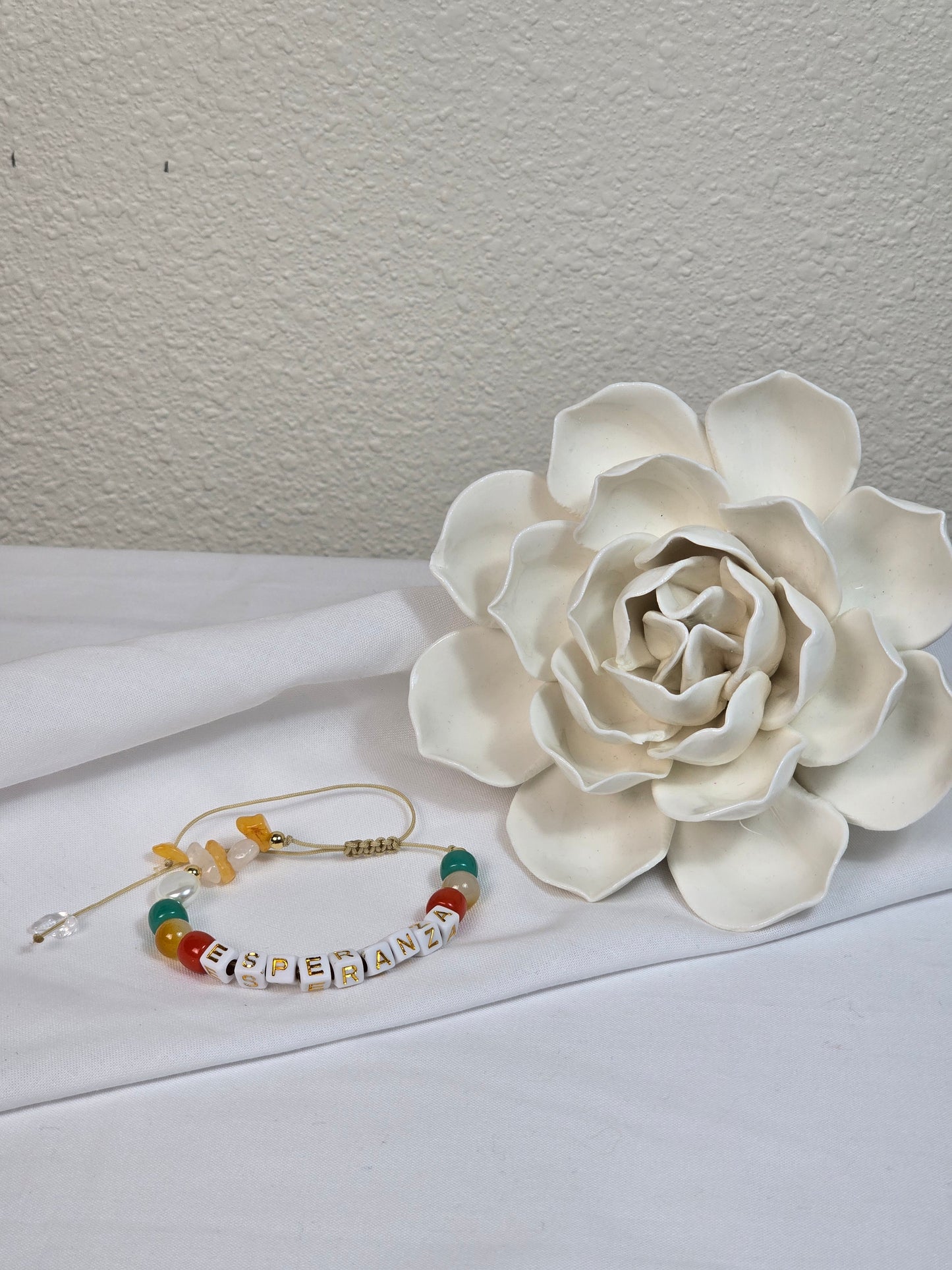 MEANINGFUL WORDS BRACELET (ABUELO, PAPA, FE ETC.)