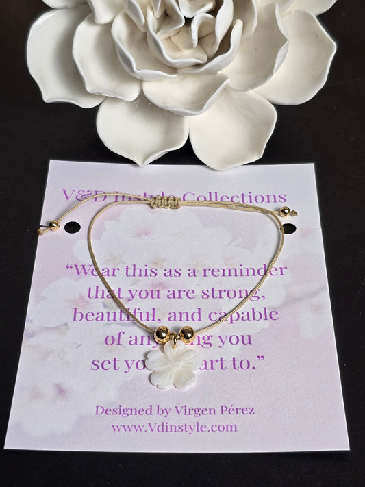 FRIENDSHIP BRACELET  BEIGE- ADJUSTABLE HANDMADE BRACELET