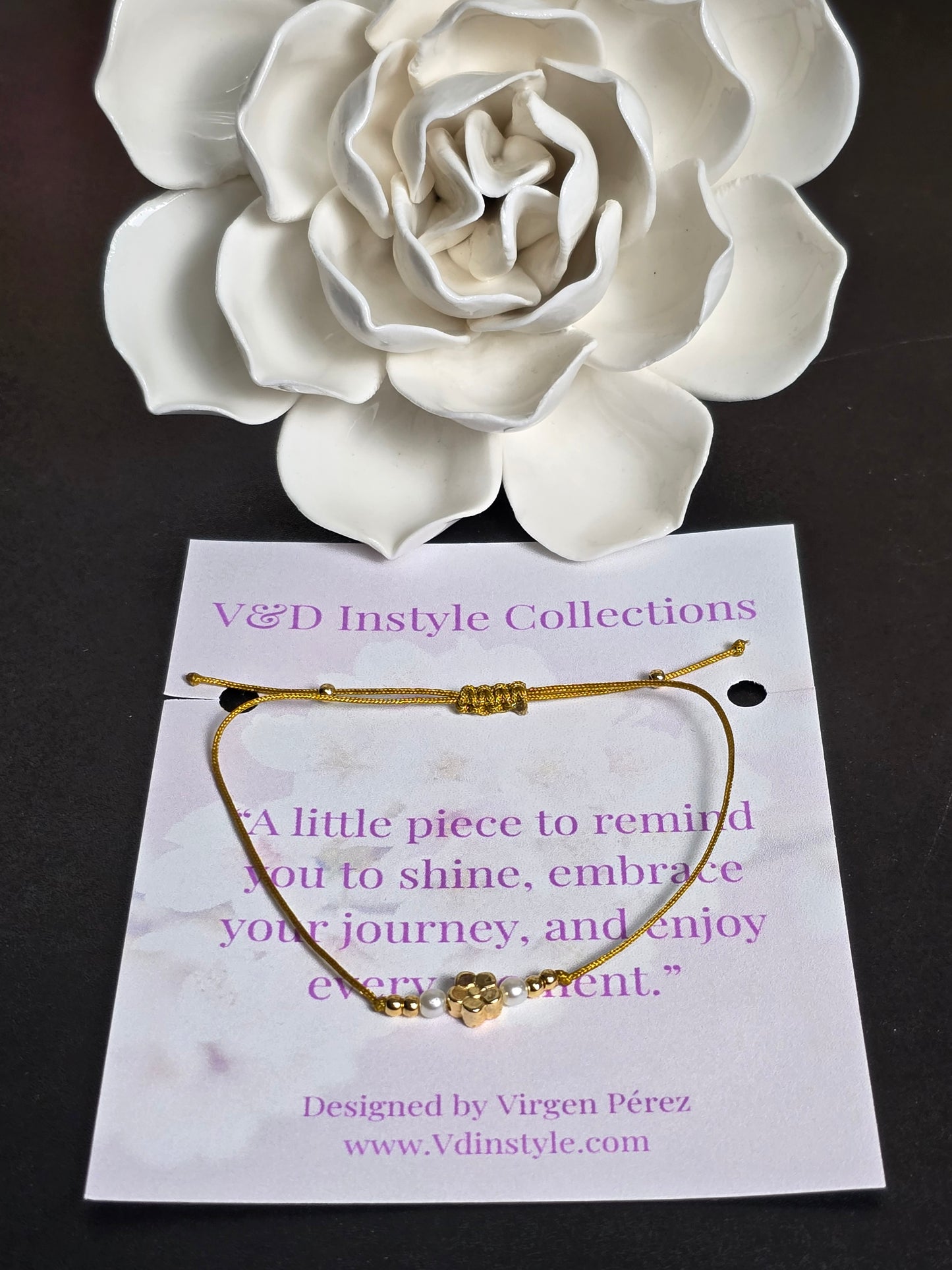 FRIENDSHIP BRACELET GOLD- ADJUSTABLE HANDMADE BRACELET