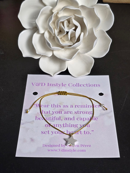 FRIENDSHIP BRACELET GOLD- ADJUSTABLE HANDMADE BRACELET