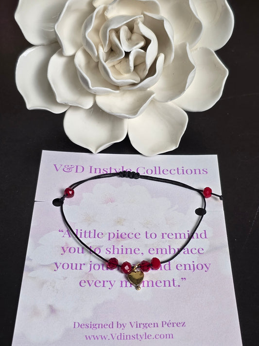FRIENDSHIP BRACELET  BLACK- ADJUSTABLE HANDMADE BRACELET