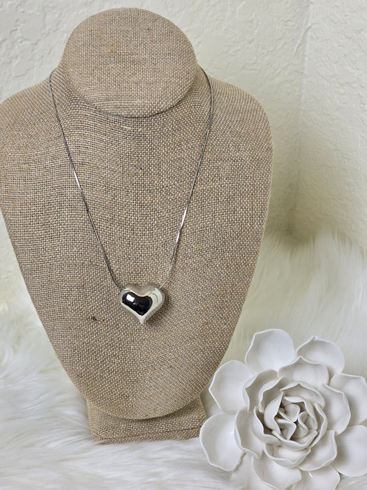 LUNA HEART CHAIN SILVER