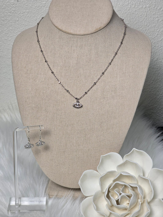 SILVER GAZE JEWELRY SET